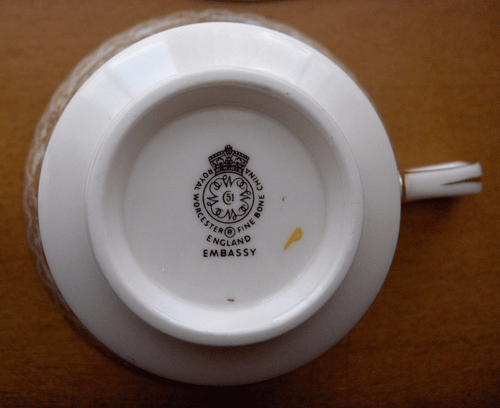 Royal Worcester Embassy white & gold 2 cup & saucer sets~England~Pristine - 第 7/7 張圖片