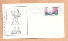 APOLLO 10 MAY 19,1969 FAIRBANKS ALASKA TRACKING STA SPACE COVER  NASA