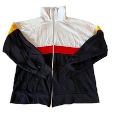 Sun Spots TRACK Jacket Vtg 70 80s Full Zip Athletic Adult Size Large Retro