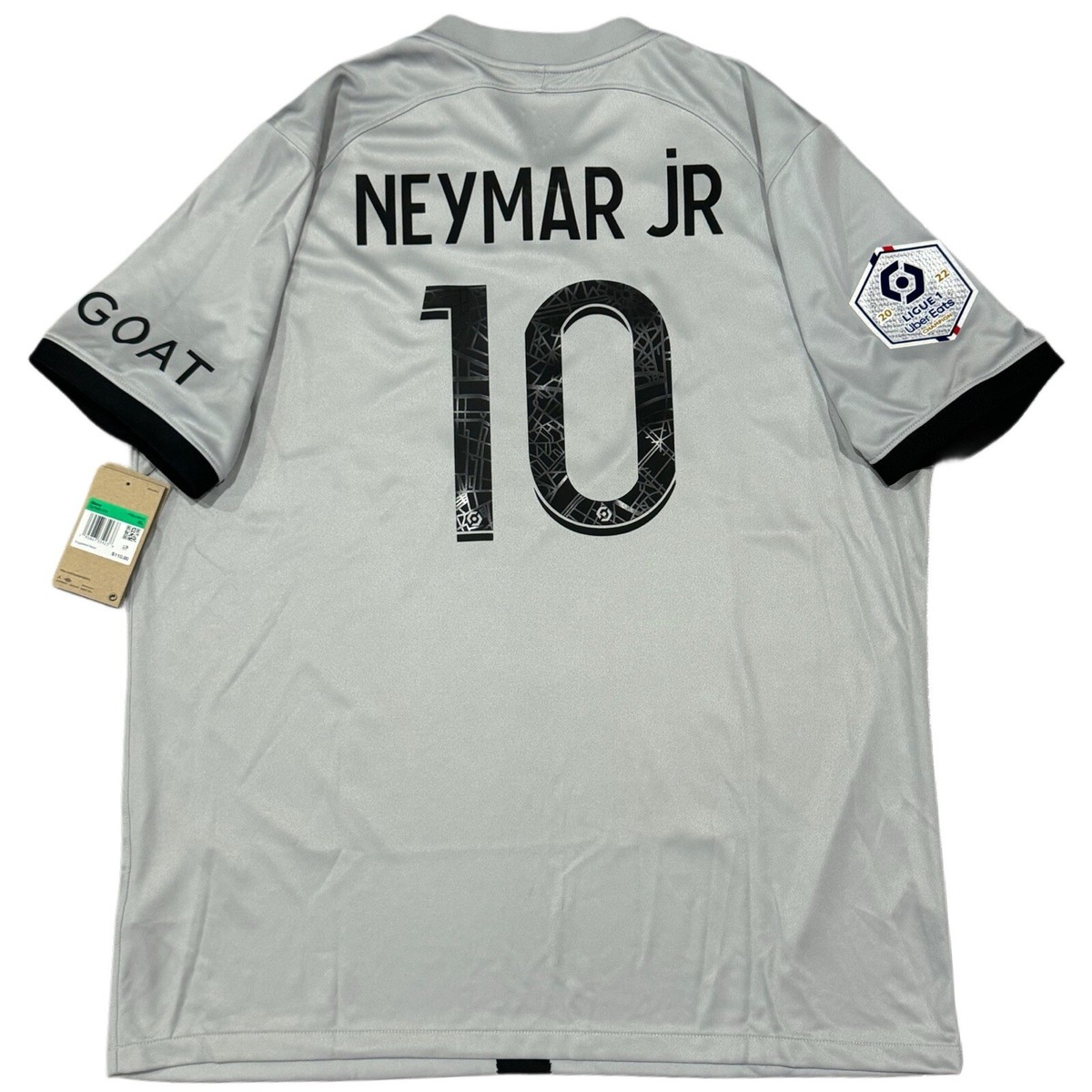 PSG (パリサンジェルマン)★ スウェットシャツ RC NEYMAR BATMAN 2022/23 PSG Away Jersey #10 Neymar Jr. XL Jordan Paris Saint