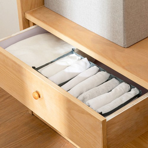 Mesh Drawer Organizer Closet Storage Box Foldable Clothes Drawer Separation CASE - Picture 11 of 14