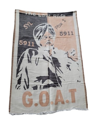 Sidhu Moosewala 5911 GOAT Shawl SYL Stole 295 Last Ride Indian Lohi Panjabi PBX1 - Imagen 34 de 34