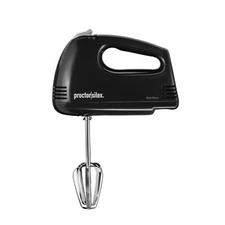 100 Watt Black Hand Mixer 5 Speeds Bowl Rest Compact Easy Clean Kitchen Mixer