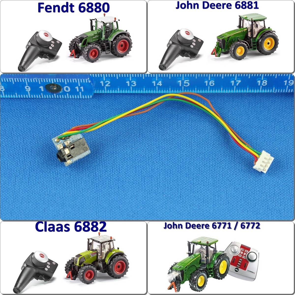 Pezzi Siku 6880 1:32 Per Trattori Fendt, Claas - Pezzo Di - Foto 9
