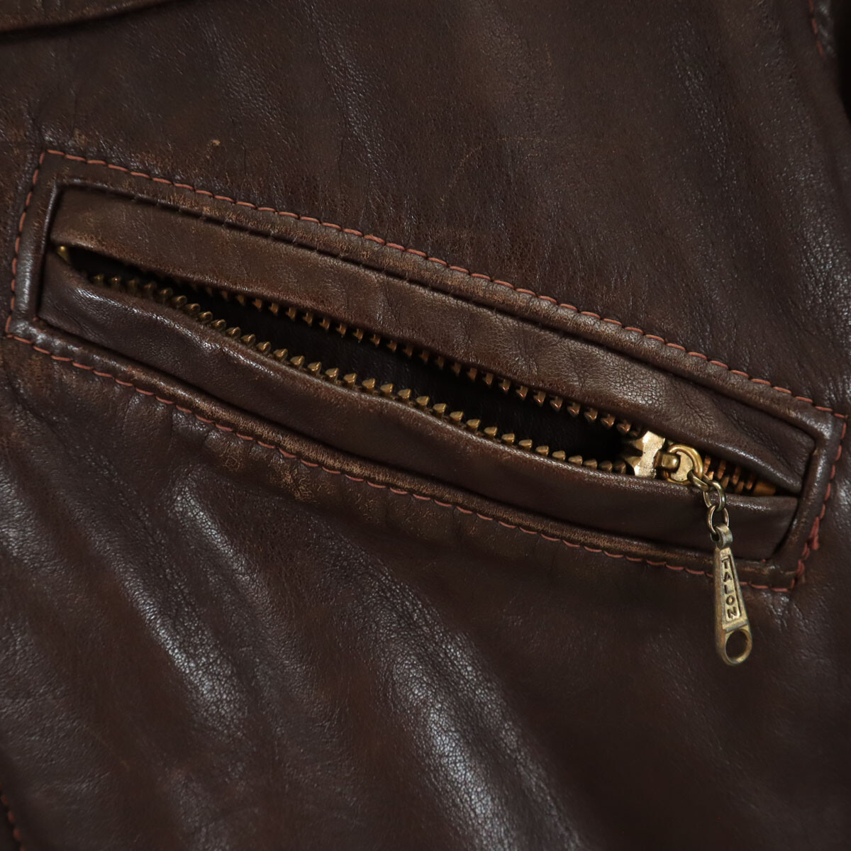 VINTAGE 60s 70s Talon Zip Tears Talon Single riders jacket