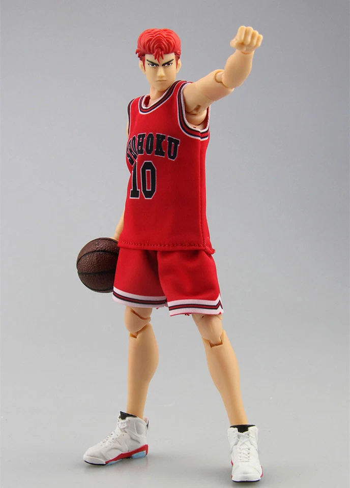 Boneco de ação Dasin GT modelo 6 polegadas anime Shohoku Hanamichi Sakuragi pano vermelho - Imagem 3 de 4