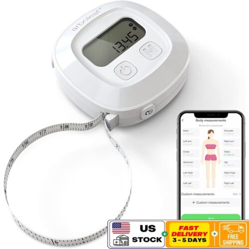 Bluetooth Digital Body Measuring Tape Smart Weight Loss Tracker Retractable 60in