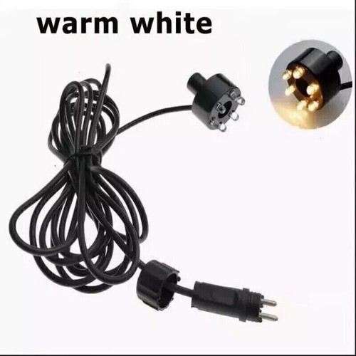 Underwater 6-LED Light Ring For Fountain Fish Pond Water Garden AC Adapter` - Picture 13 of 14
