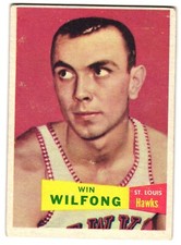 Win Wilford 1957 Topps NBA Basketball Rookie Card # 65 Hawks