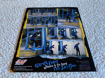 PSK30 SKATEBOARDING PICTURE/ADVERT 11X8'' ENUFF SKATEBOARDS - GARERTH EVANS