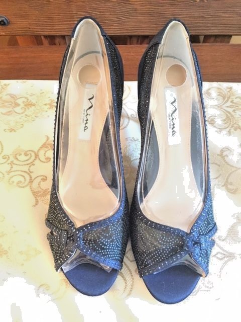 nina navy blue wedding shoes