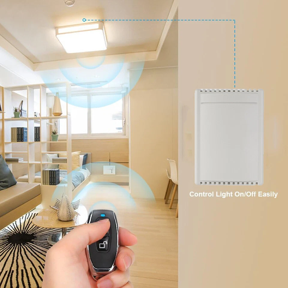 433MHz Funk Garagentor Fernbedienung Schalter Empfänger Fernsteuerungsschalter - Bild 3 von 4