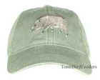 Peccary Javelina Embroidered Cotton Cap NEW