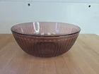 Vintage Purple Pyrex Ribbed Mixing Bowl 4.5Qt Glass Amethyst 7404S