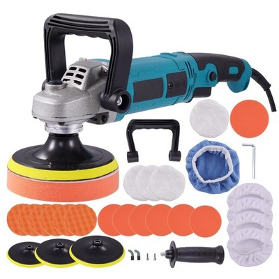 Set 1600W Poliermaschine Auto 6 Einstellbare Geschwindigkeit Wachsmaschine