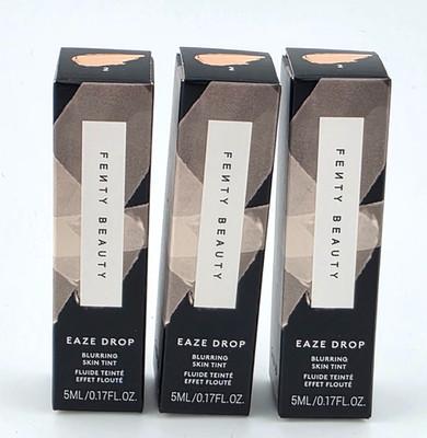3X Fenty Eaze Drop #2 Blurring Skin Tint Mini Travel Trial Size 0.17 fl.oz Ea