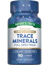 Trace Minerals | 90 Tablets | Mineral Booster | Non-GMO | by Nature's Truth