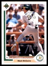 Mark McGwire 1991 Upper Deck #174 Athletics MLB READ FREE SHIPPING AutographDen