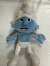 Jumbo Clumsy Smurf 24 Large Plush Jakks Pacific 2011 Smurfs Movie Collectible