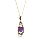 LeVian Pendant Necklace Purple Amethyst in 14K Yellow Gold 1 1/2 cts — photo 1