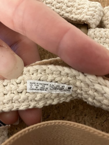 Reef Cushion Rem Hi Platform Sandal Ivory Crochet Vintage Braid Women’s 6 NEW - Picture 11 of 11