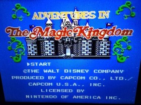 1990 Nintendo NES Adventures in the Magic Kingdom Video Game Cartridge