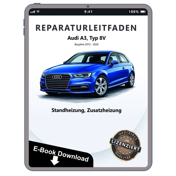 Audi A3 Typ 8V 2012-2020 Standheizung Zusatzheizung Reparaturanleitung Pdf-image