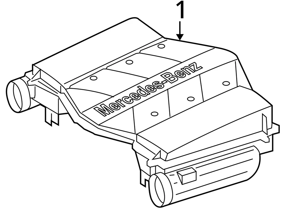 2003-2005 Mercedes-benz C230 tubo de mangueira de duto de admissão limpador de ar COEV2 - Imagem 4 de 4