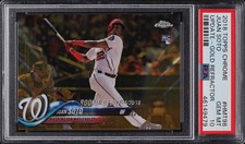 2018 Topps Chrome Update Juan Soto Gold Refractor /50 #HMT98 PSA 10 POP 21