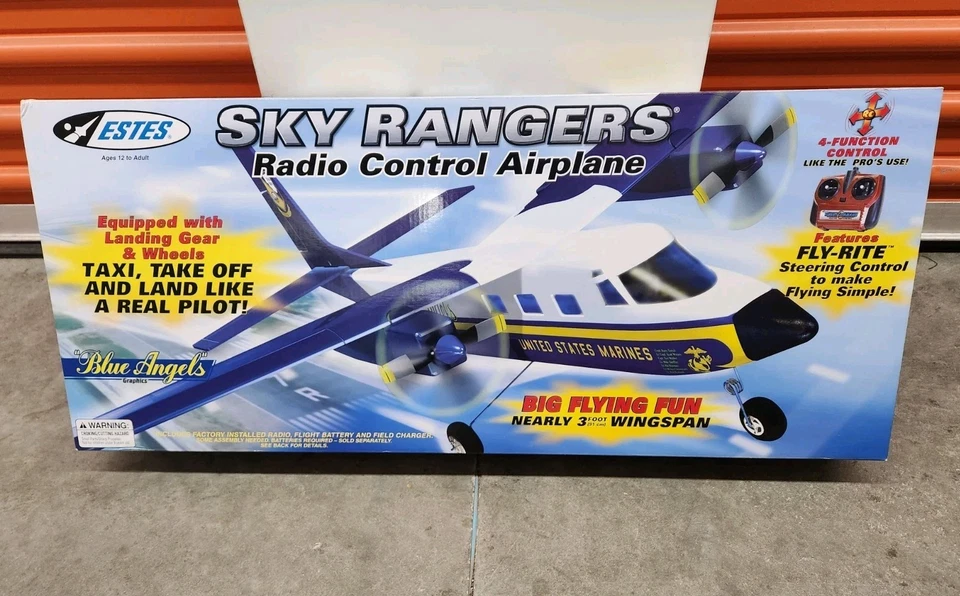Estes Cox Sky Rangers R/C Airplane Blue Angels Marines #4148-1 NIB!! - Image 2 of 4