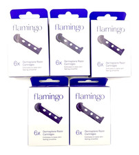 Flamingo Dermaplane Razor Refill Cartridges Lot of 5 boxes 25 Razor Total