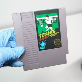 Nintendo NES Tennis Game PAL Hangtab CIB Complete