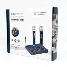 DIGITNOW Portable UHF Wireless Microphone Mixer - Long Range Operation