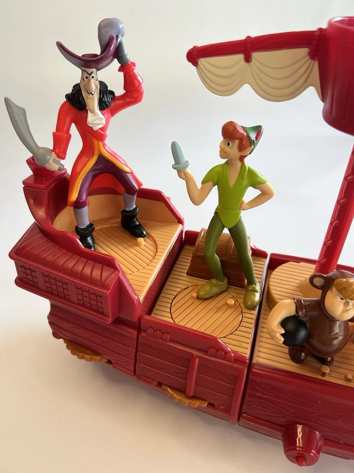 VINTAGE McDonalds Peter Pan Return To Neverland Pirate Ship 2002 COMPLETE SET - Image 2 of 4