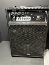 Pyle Portable Speaker Karaoke System - PWMAB250 Power Plug Tested Works