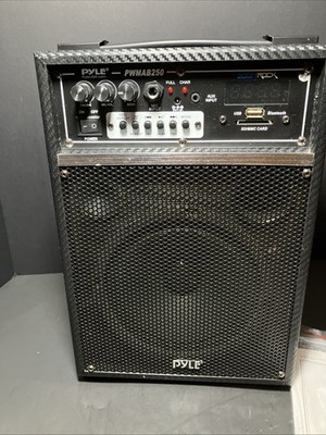 Pyle Portable Speaker Karaoke System - PWMAB250 Power Plug Tested Works