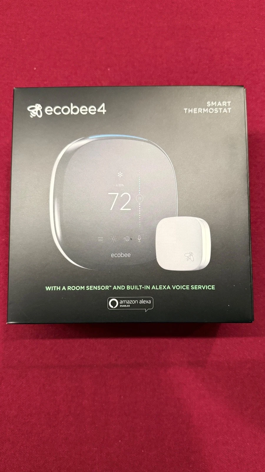 Ecobee4 Smart Programmable Thermostat - Black (EB-STATE4-01)