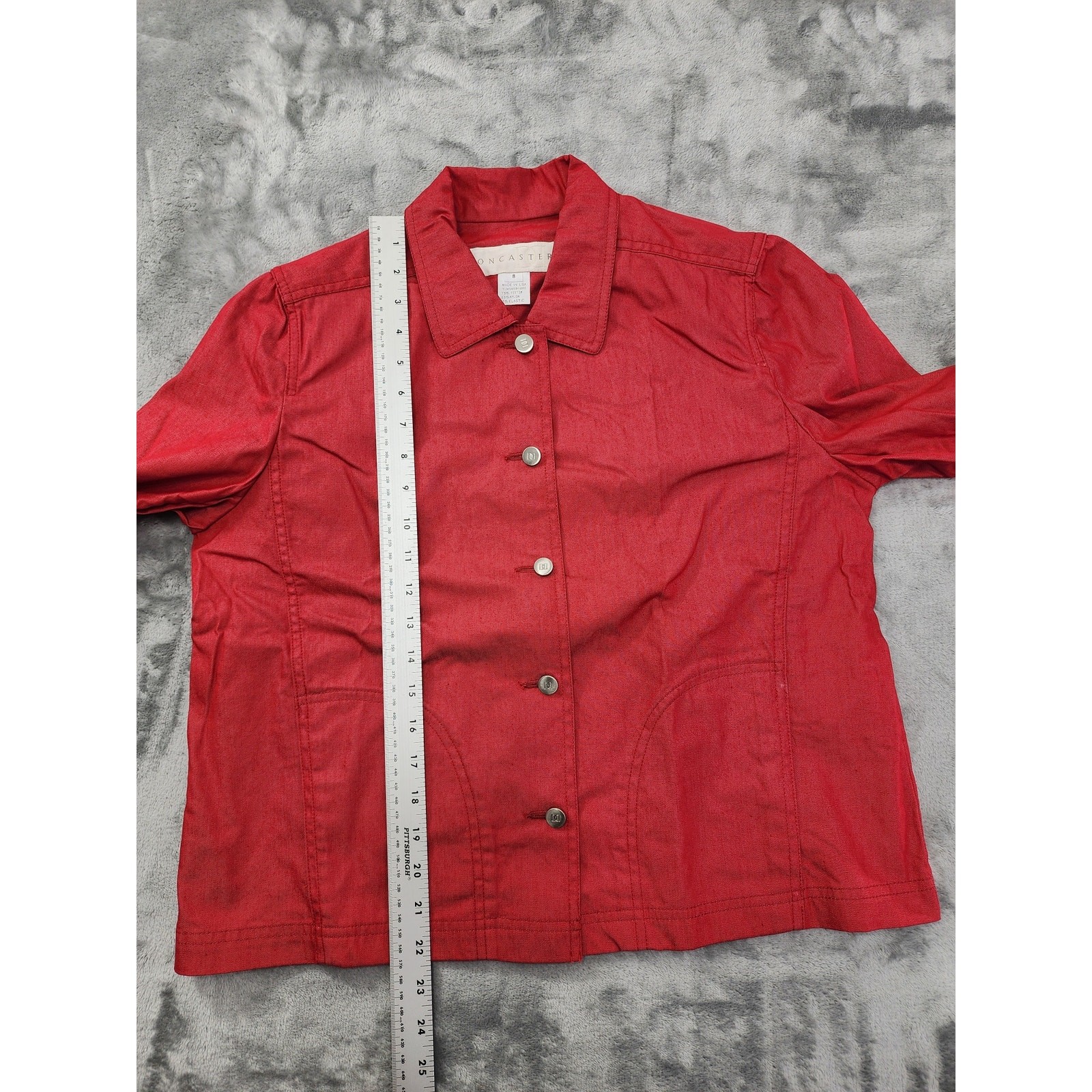 Doncaster Lightweight Button Front Jacket Size 8 … - image 9