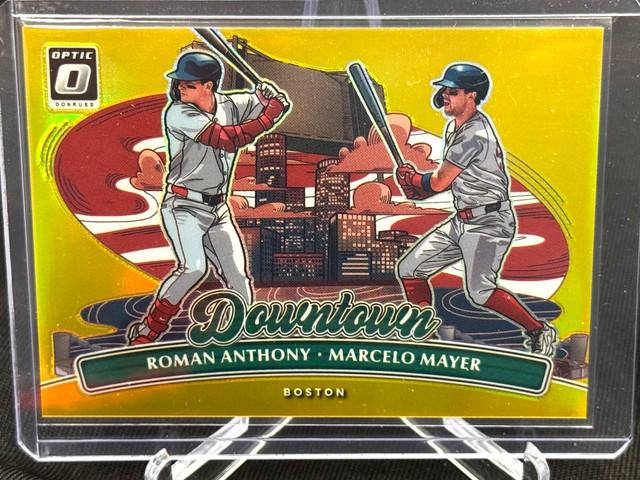 2026 Donruss Optic Roman Anthony & Marcelo Mayer Dual Downtown Gold #/10 Red Sox