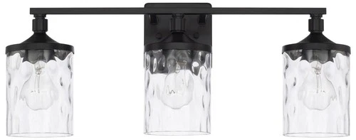 Capital Colton 24" Wide Matte Black 3-Light Vanity Bath Light - Picture 2 of 4