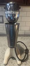 VTG Hamilton Beach, Model 33 Almond Color Milk Shake Mixer W/Stainless Cup-Video