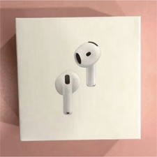 Apple AirPods 4 White Wireless Bluetooth Earbuds w/Active Noise Cancellation