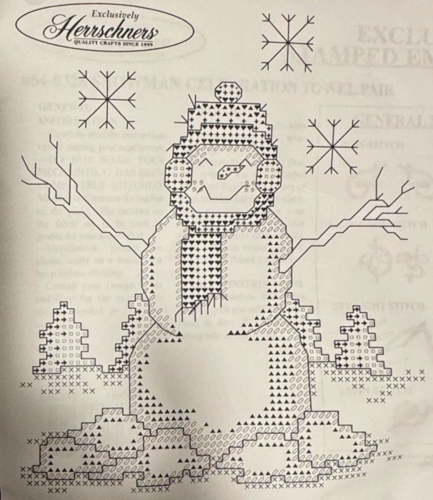 S (2) Stamped For Cross Stitch Nip