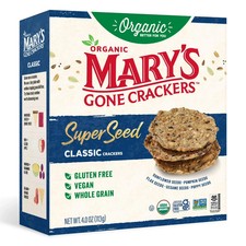 Mary’s Gone Crackers Super Seed Organic, Gluten Free Classic Crackers, 4 oz... 27.96 per gallon