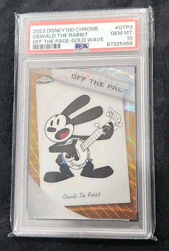 2023 Topps Chrome Disney100 OTP 1 - 10 Gold Wave /50 PSA 10 Mickey