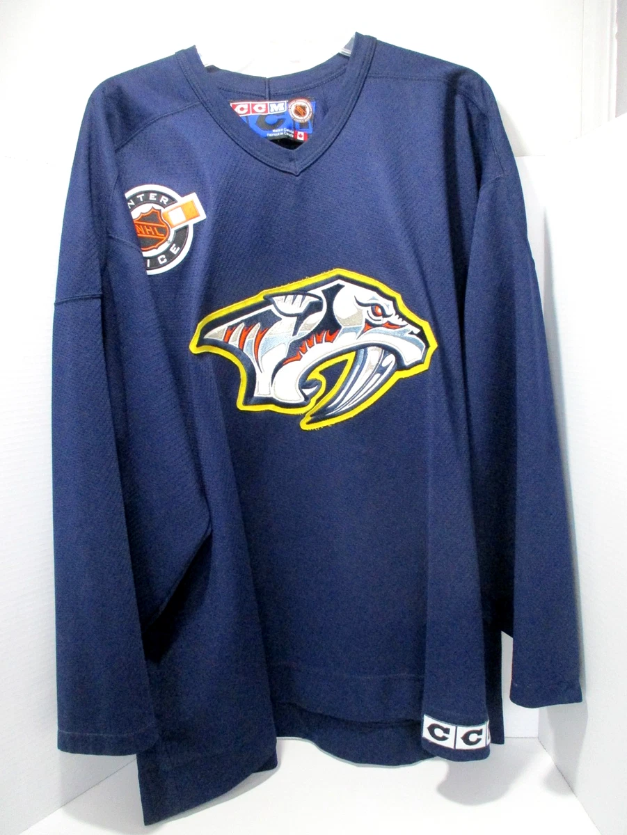 Maillot De Hockey Vintage Nashville Predators LNH - Taille XXL, Marque CCM, Occasion