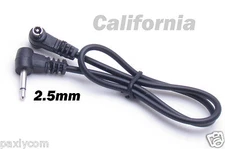 12" 12 inch 2.5mm Plug to Male Flash PC Sync Cord Cable Trigger 