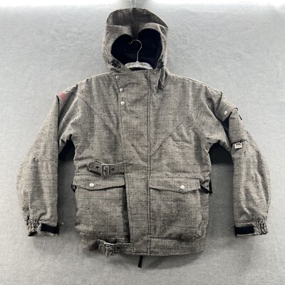 nikita womens size s full zip hooded ski snowboard big pocket jacket