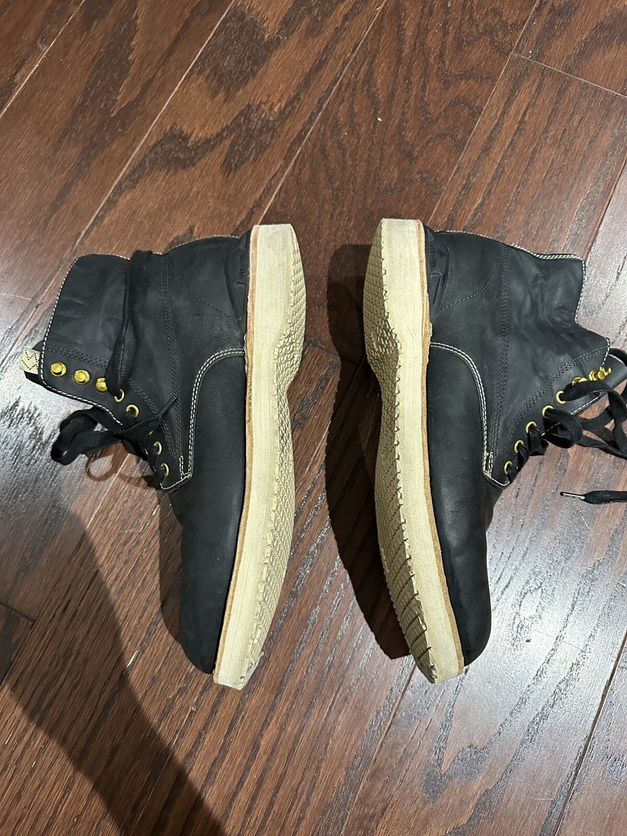 Visvim Virgil Boots Folk (KNGR) Black M10 With Box And Dust Bag | eBay