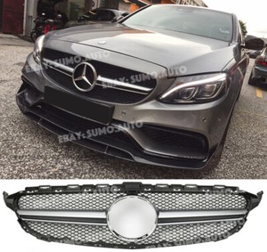 AMG panamericana GT c63 look 360 ° calandra plata mercedes w205 clase C